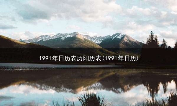 1991年日历农历阳历表(1991年日历)